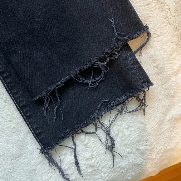 Black High Rise Kick Fit Jeans - Picture 4 of 8